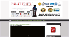 Desktop Screenshot of certifiedsupplements.com